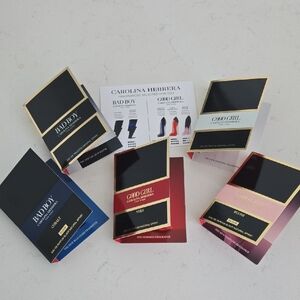 New Never Used Carolina Herrera Bad Boy Good Girl Collection Sample Pack